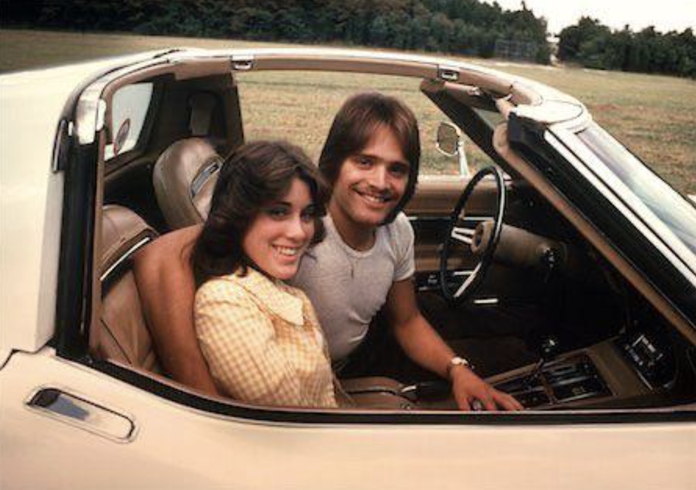 What do these 2 have playing on that 8 track stereo? 1970s. 